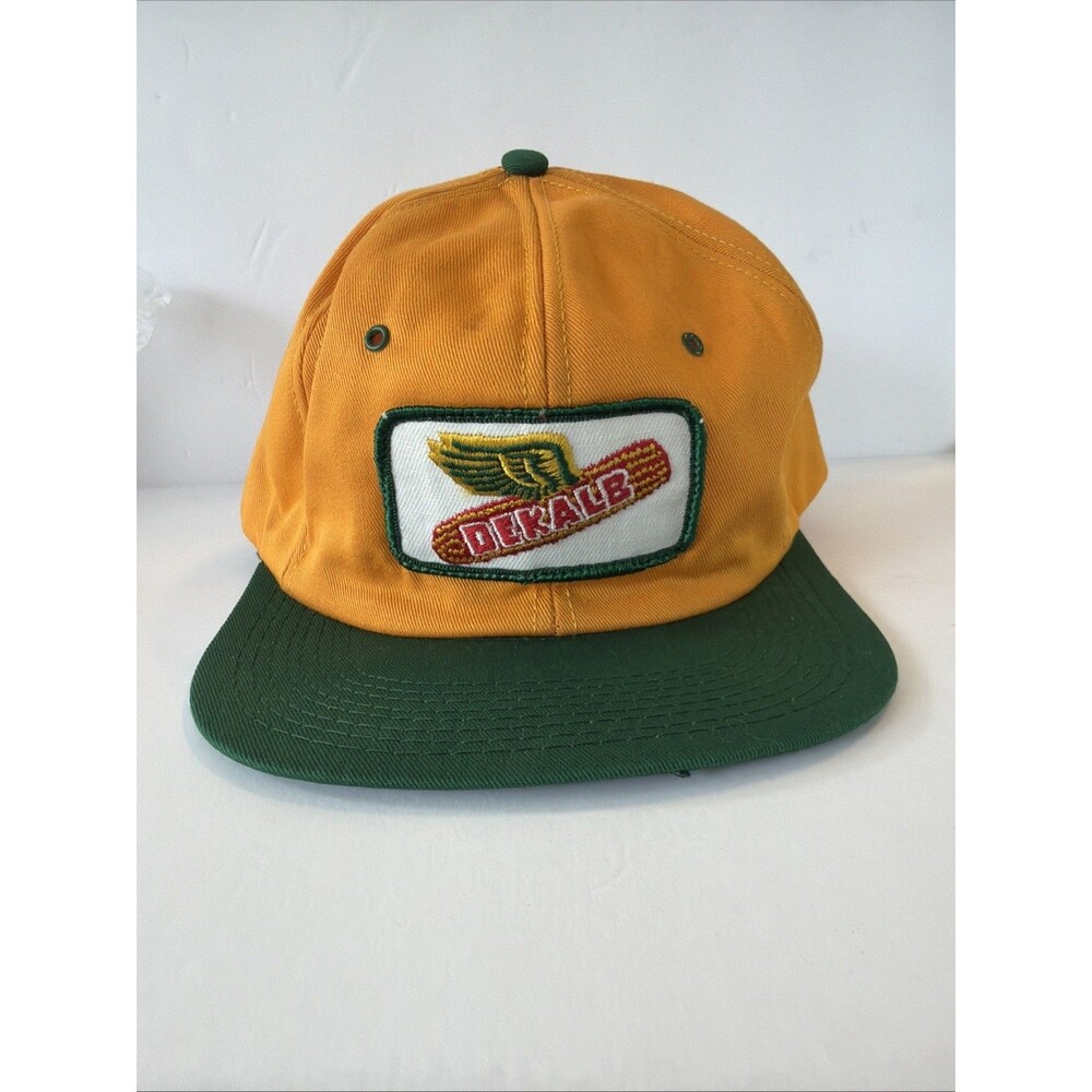 K-Brand DEKALB Vintage Snapback Hat Patch Trucker Retro USA Seed Farm Advertise